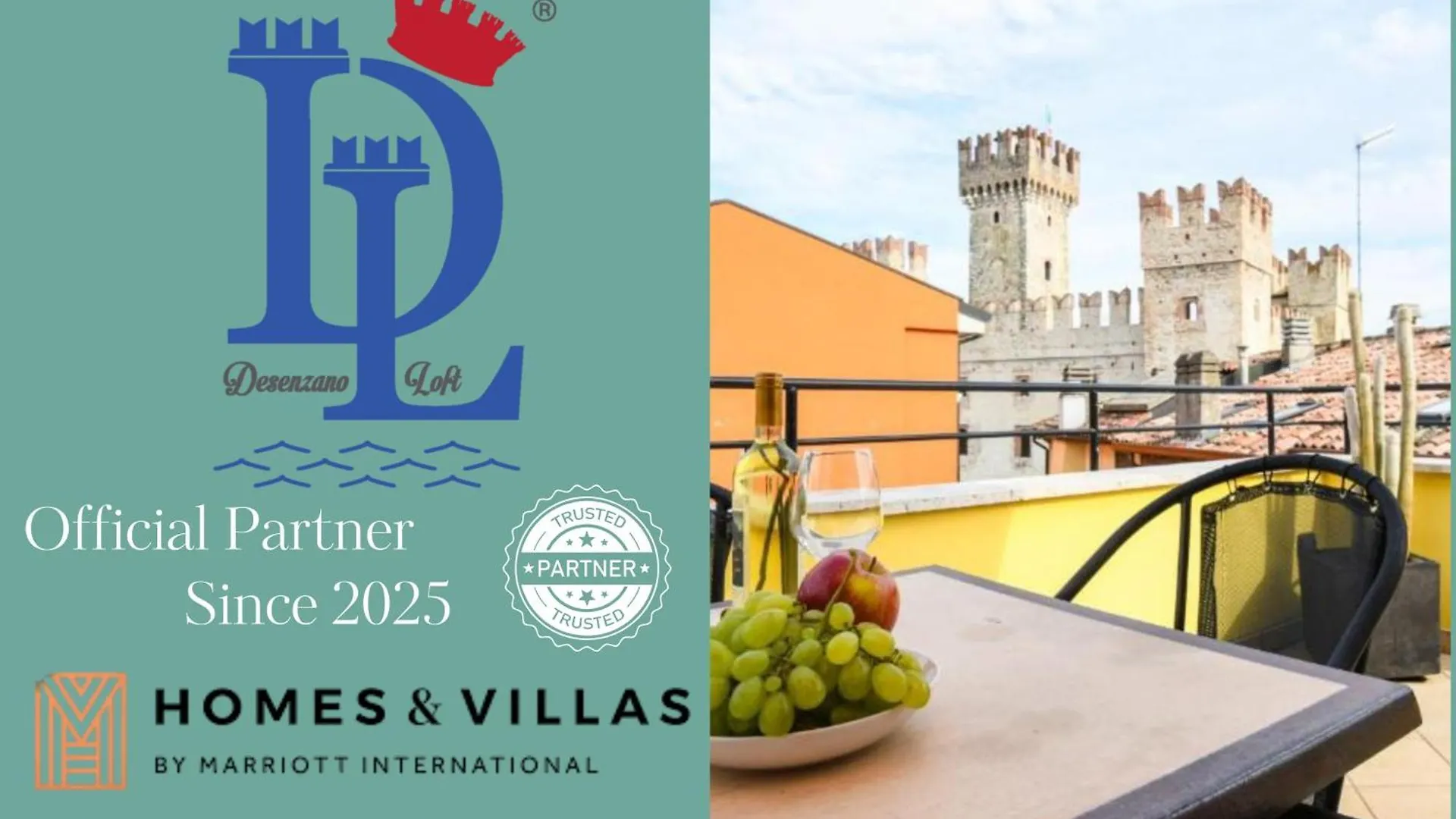 Desenzanoloft Official Partner Marriott Homes & Villas -Penthouse Never Say Never Sirmione Castle View Italy